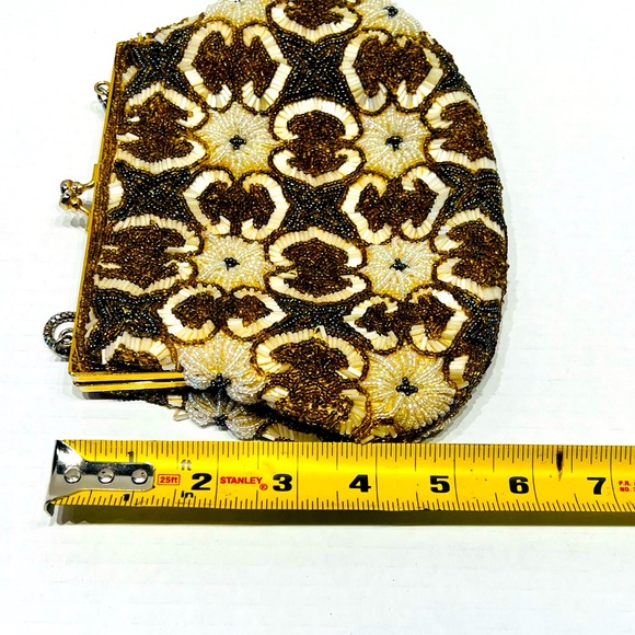 Vintage Unique Frame Bag Antique 30s 40s 50s inspired - Picture 6 of 15